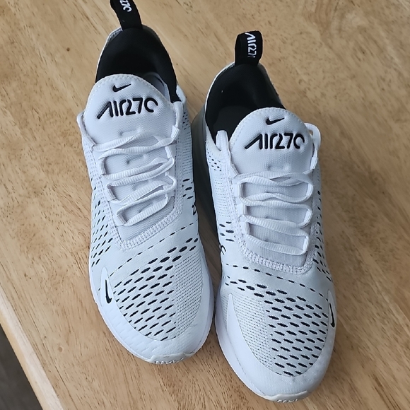 Nike Kids Air 270 White and Black Sneakers